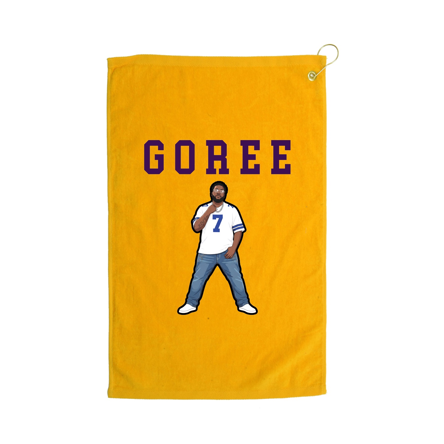 Golf Towel — Shirsey in Gold