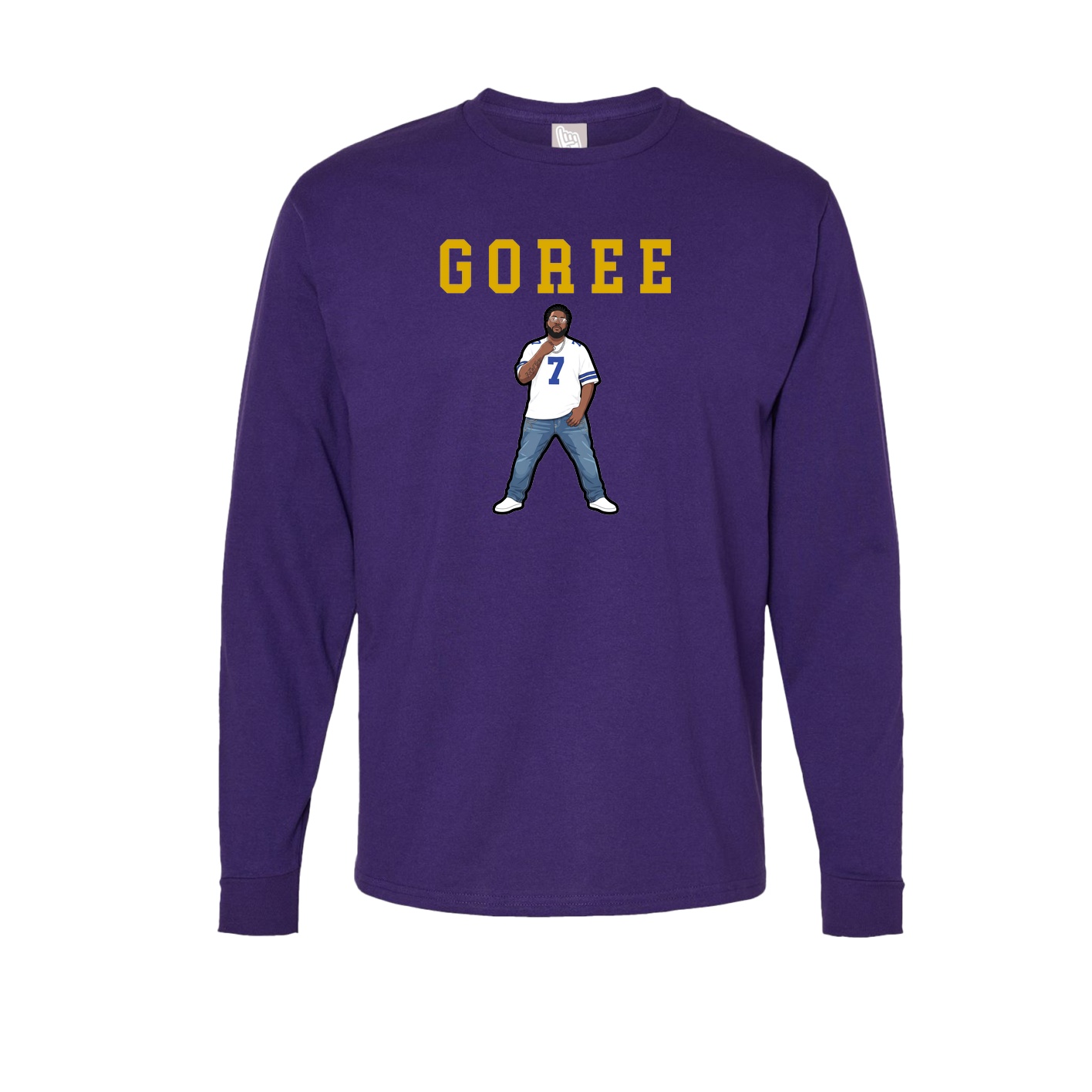 Long Sleeve Tee — Shirsey in Purple