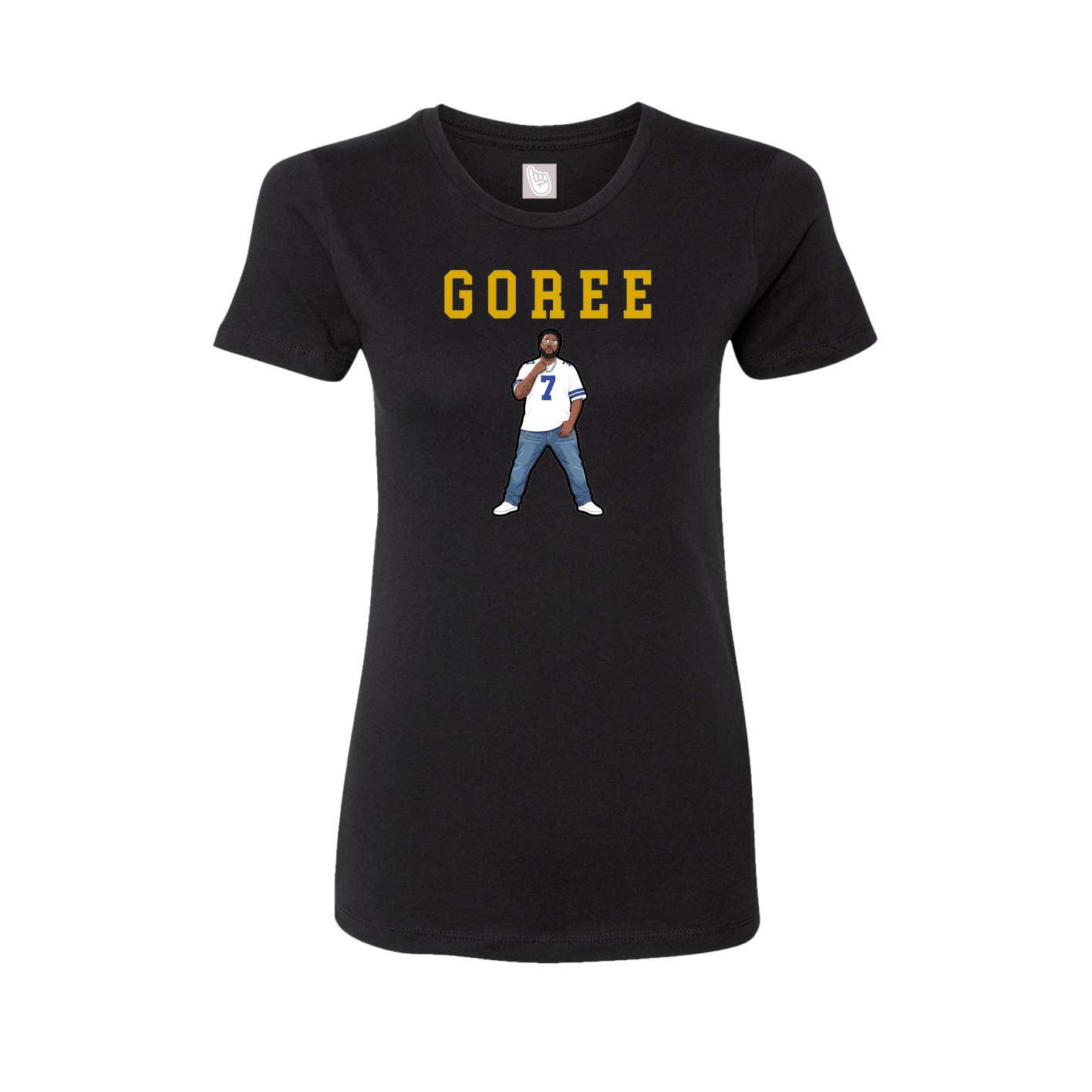 Fitted Women's Tee — Shirsey in Black