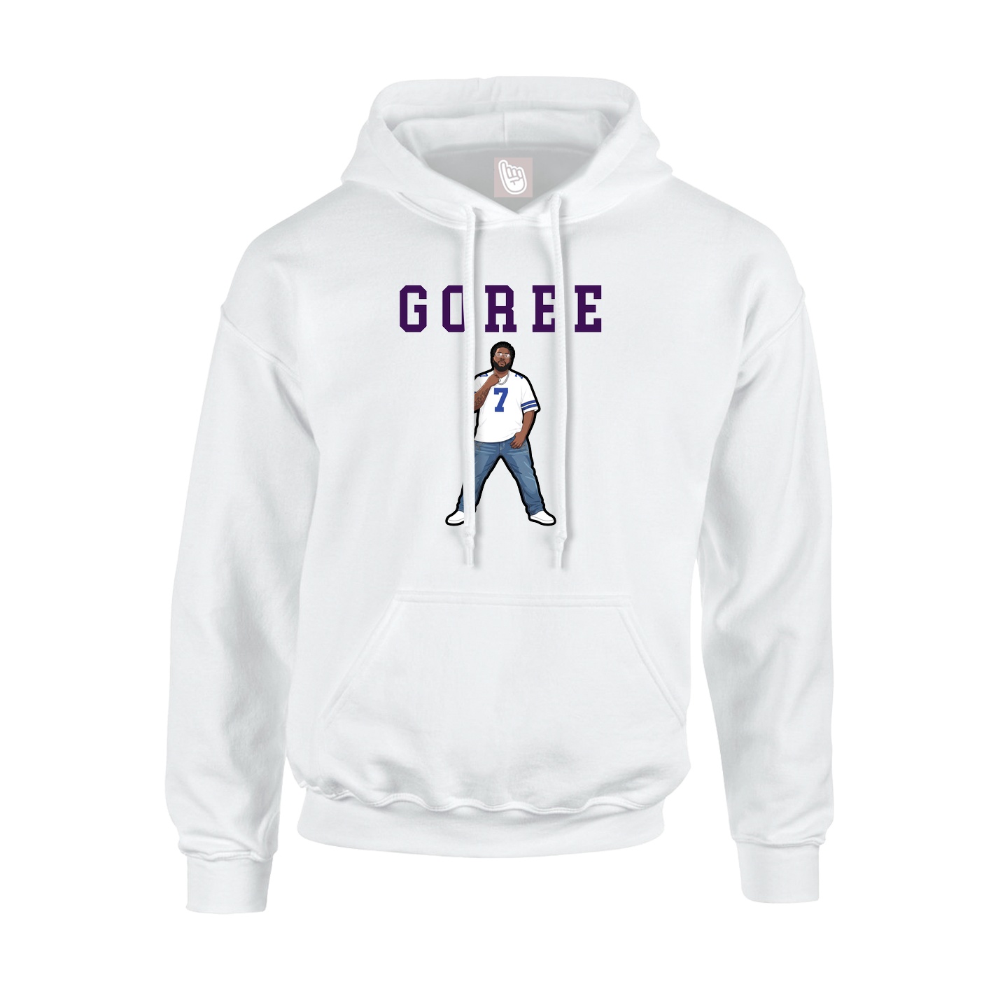 Youth Hoodie — Shirsey in White