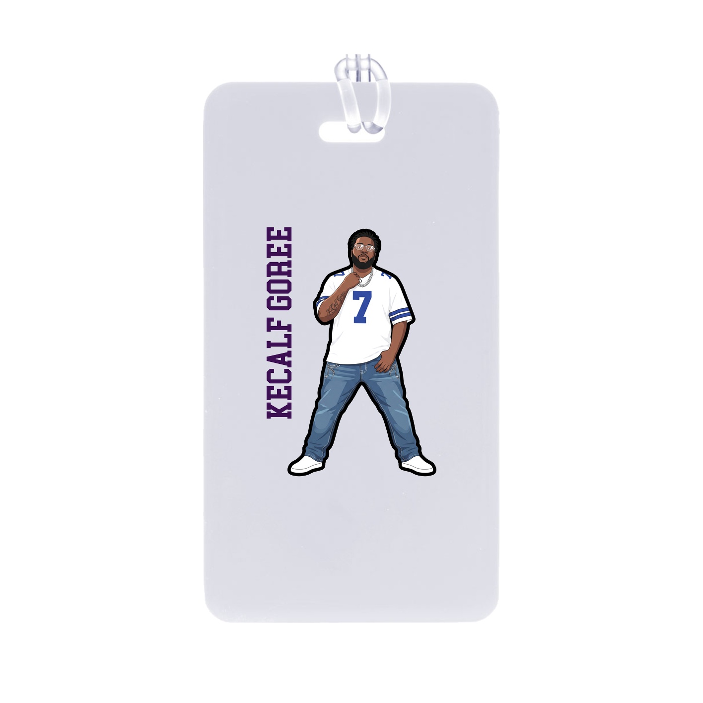 Bag Tag — Name Vertical in Classic