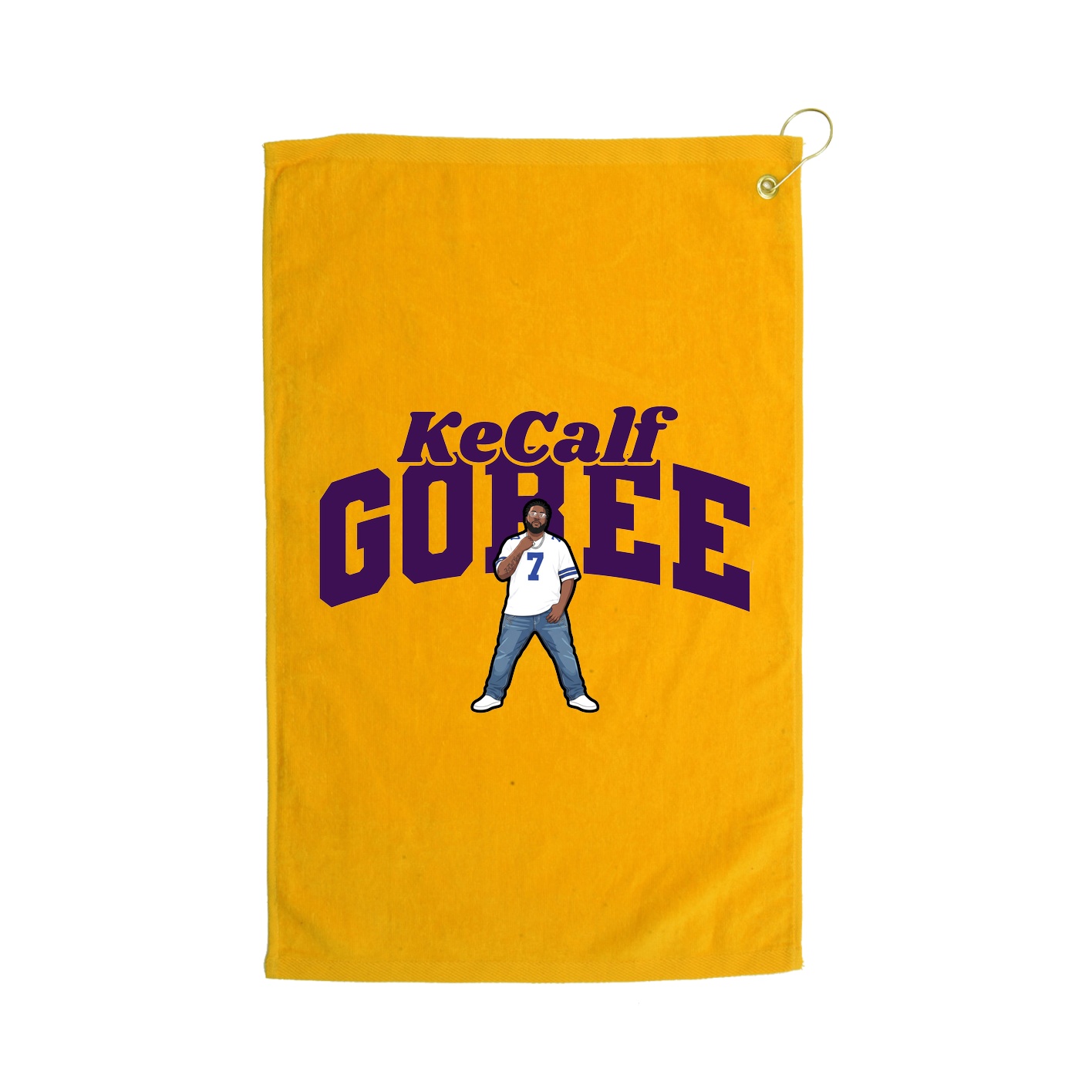 Golf Towel — Signature Arch in Gold