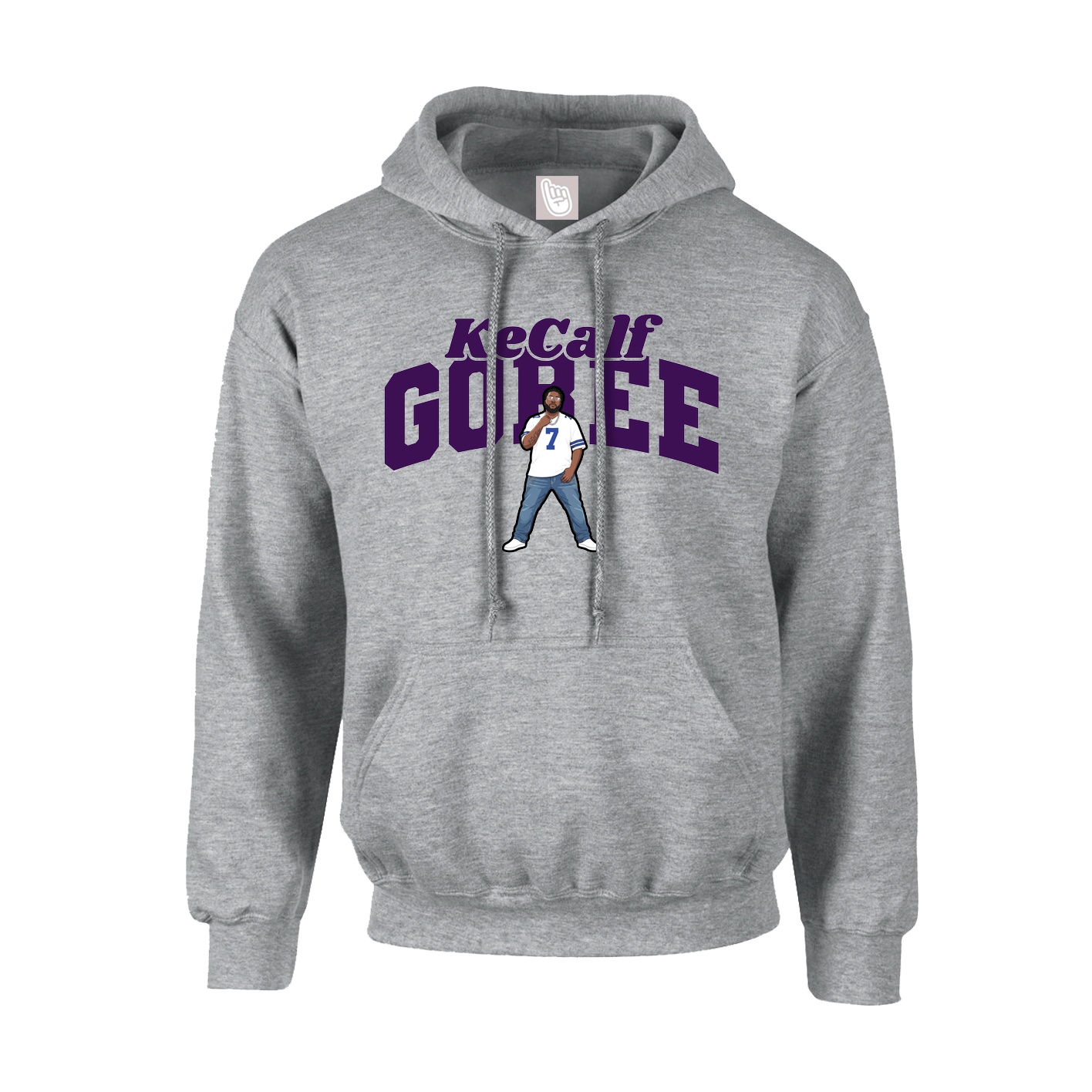 Youth Hoodie — Signature Arch in Grey
