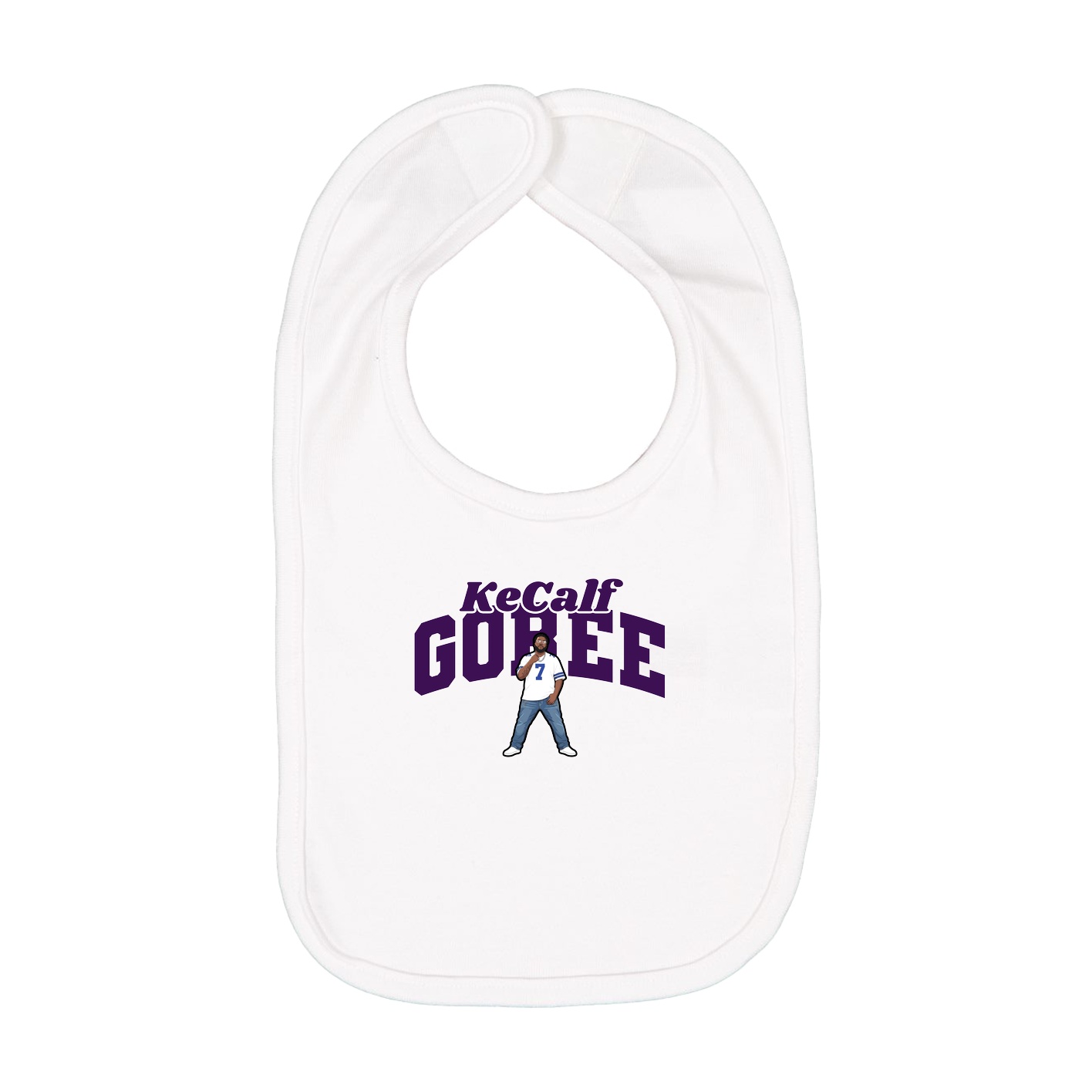 Infant Bib — Signature Arch in White