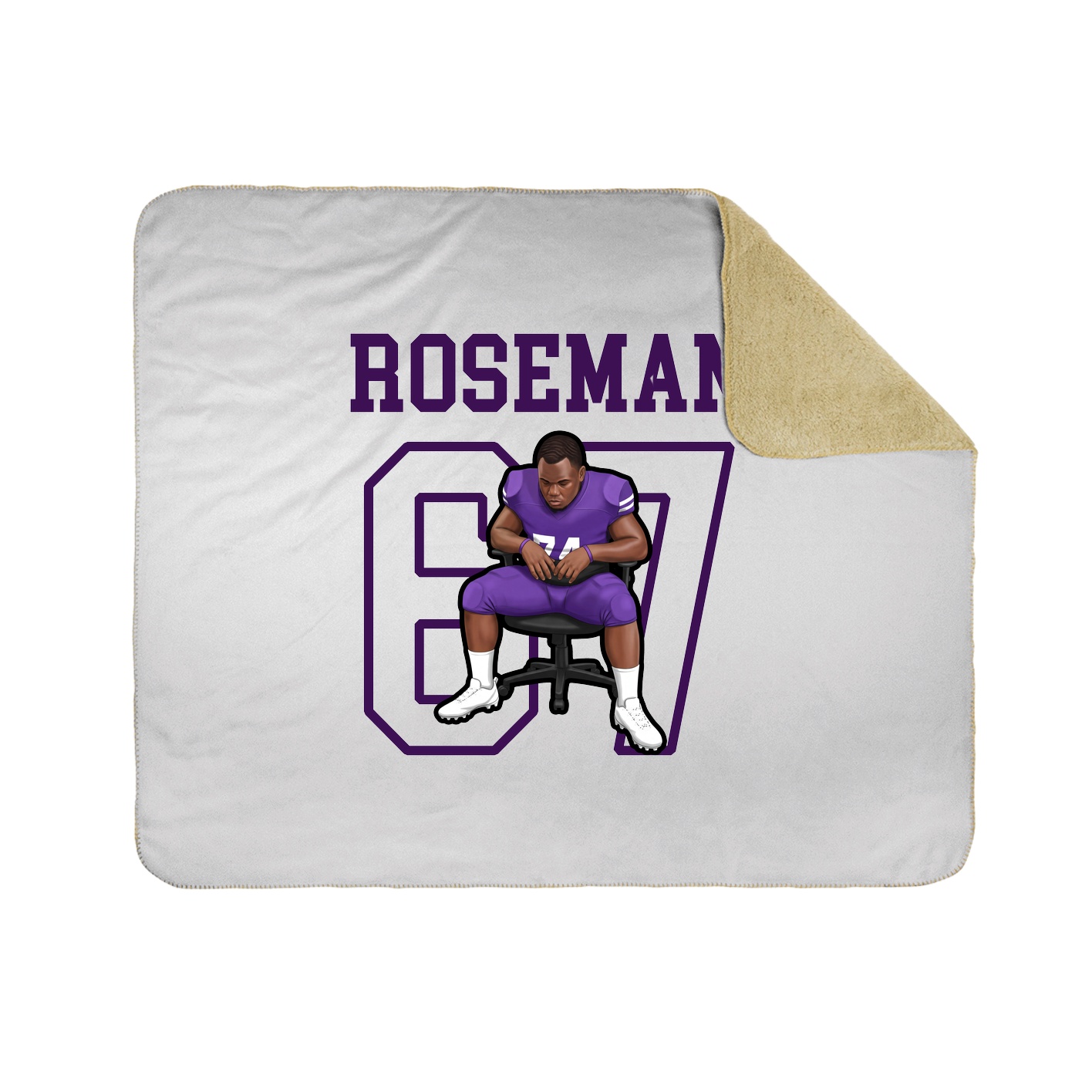 Throw Blanket — Shirsey in White