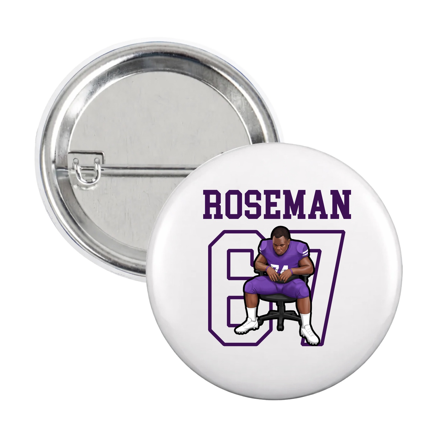 Game Day Button — Shirsey in White