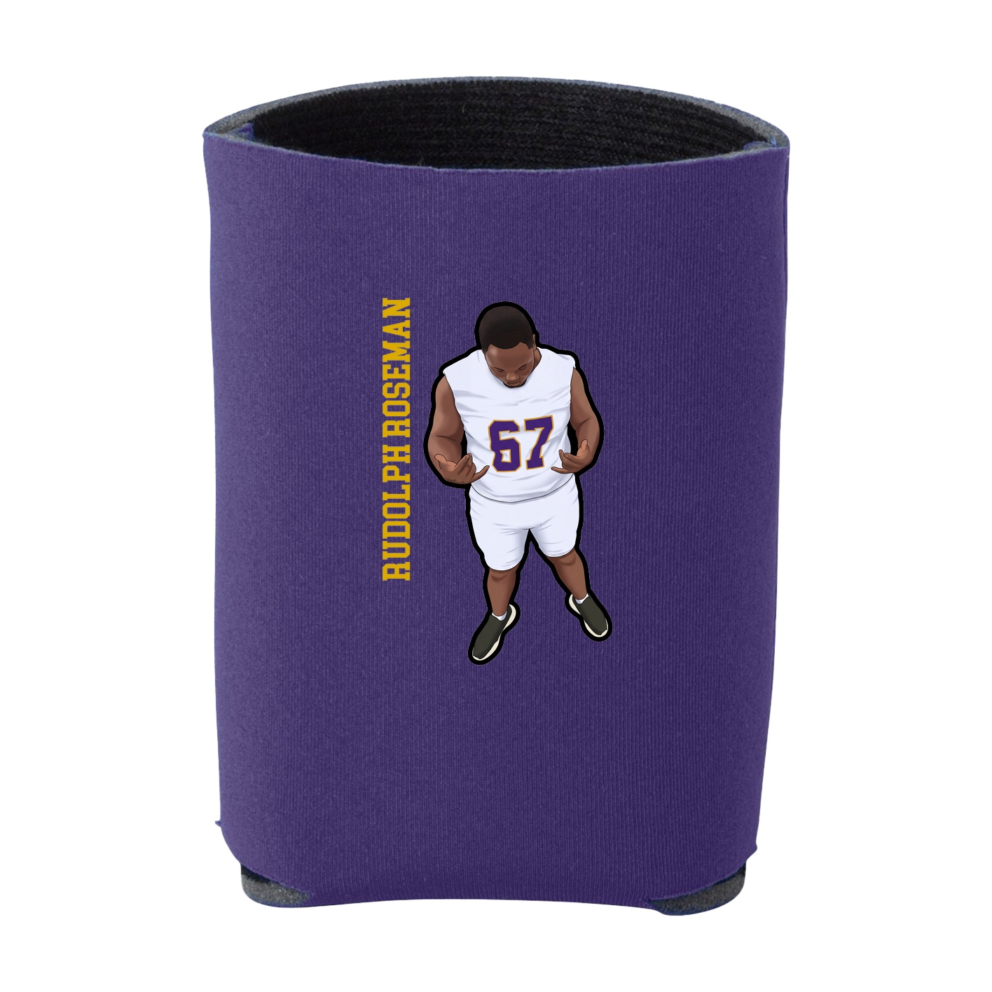 Can Holder — Name Vertical in Purple