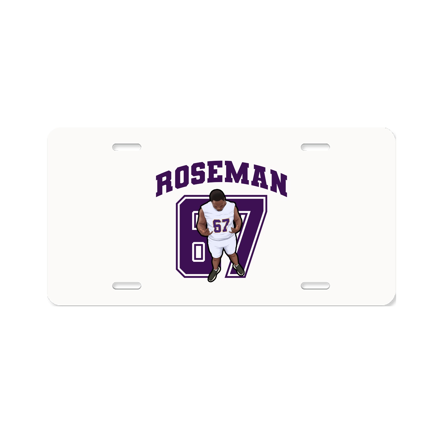 License Plate — Number in Classic