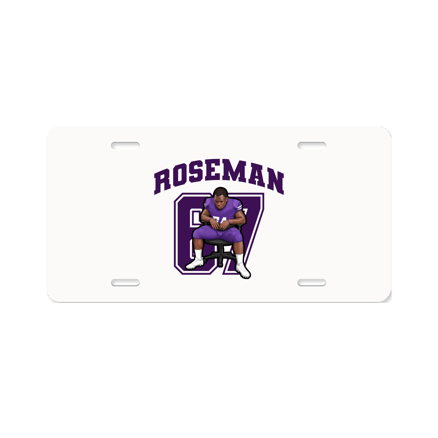 License Plate — Number in Classic