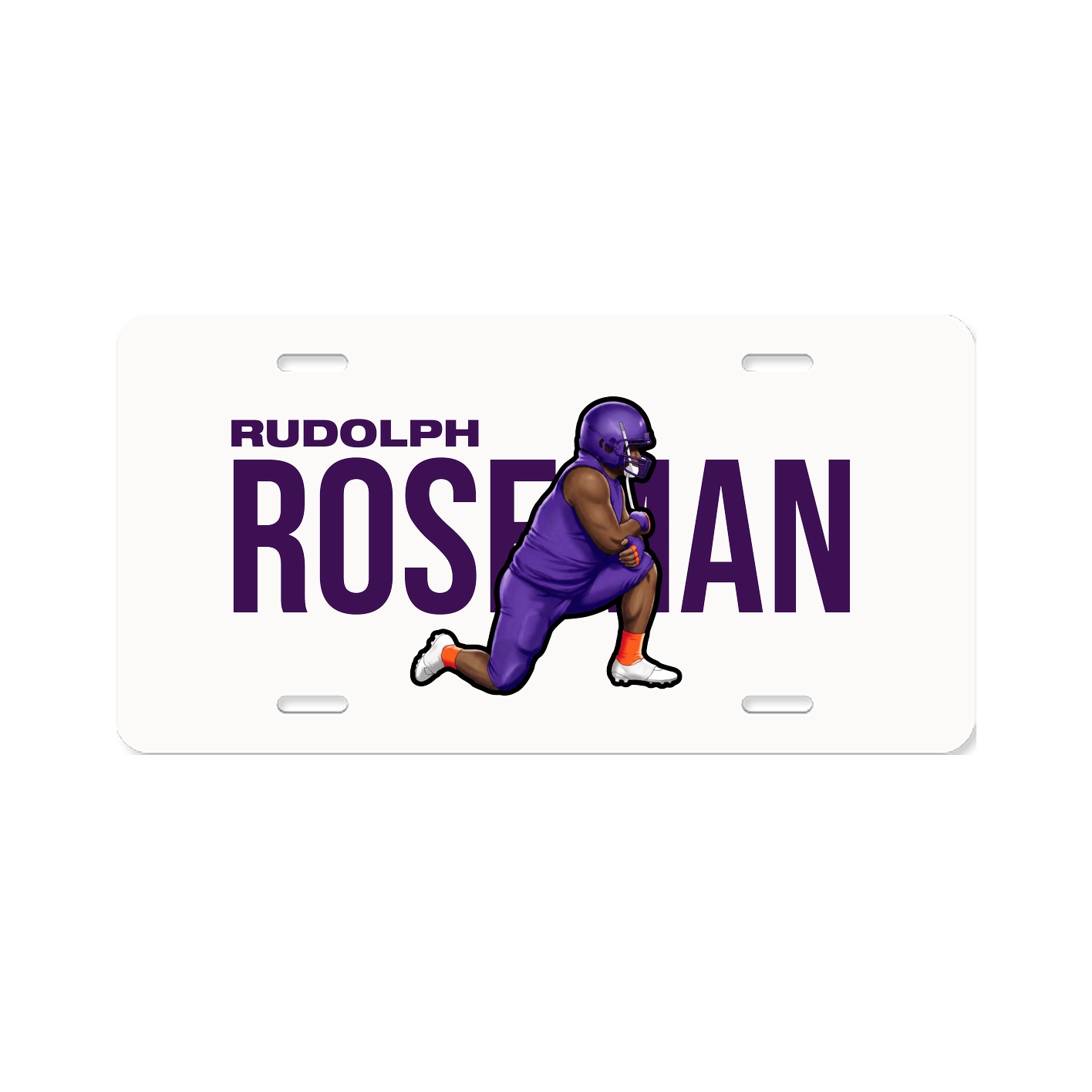 License Plate — Player Name in Classic