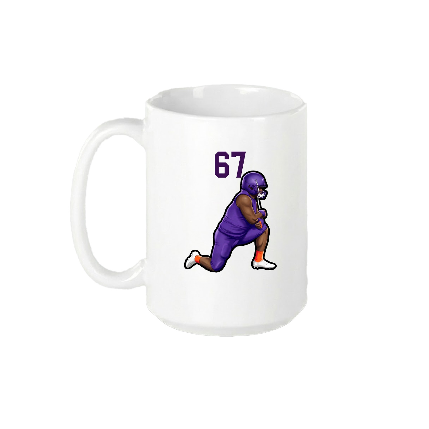 15oz Coffee Mug — Number Top in White