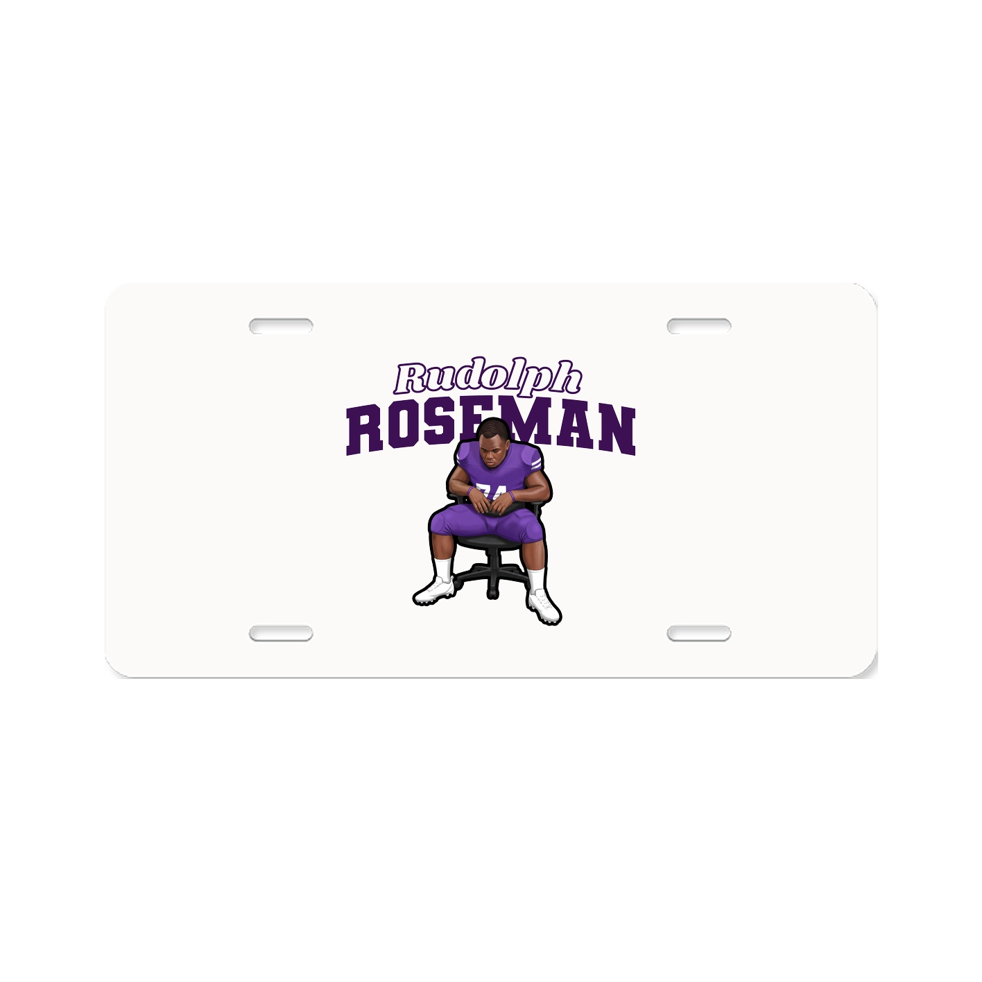 License Plate — Name Arch in Classic