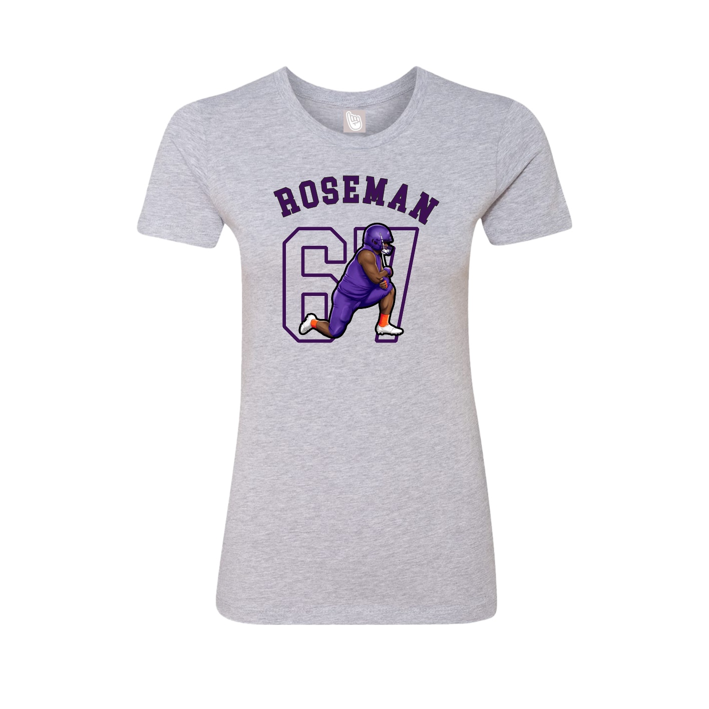 Fitted Women's Tee — Shirsey Arch in Grey