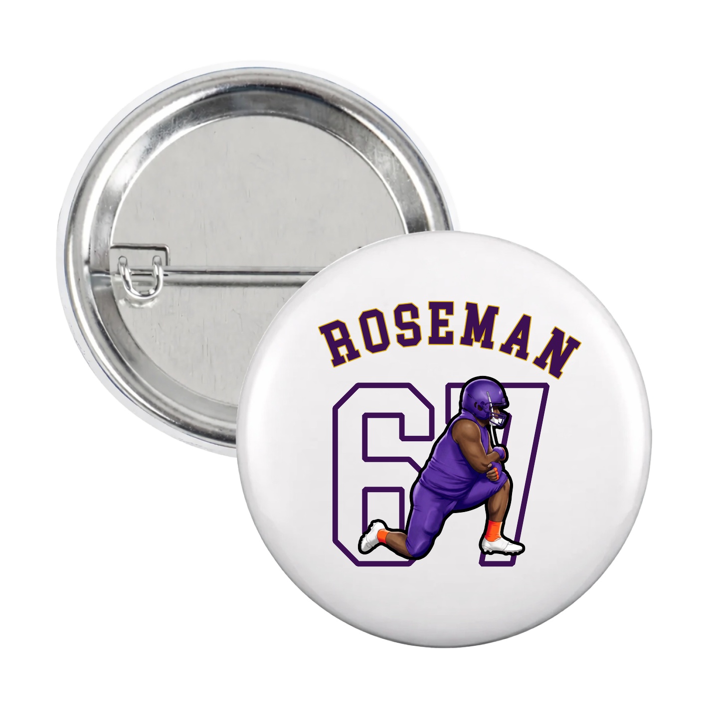 Game Day Button — Shirsey Arch in White
