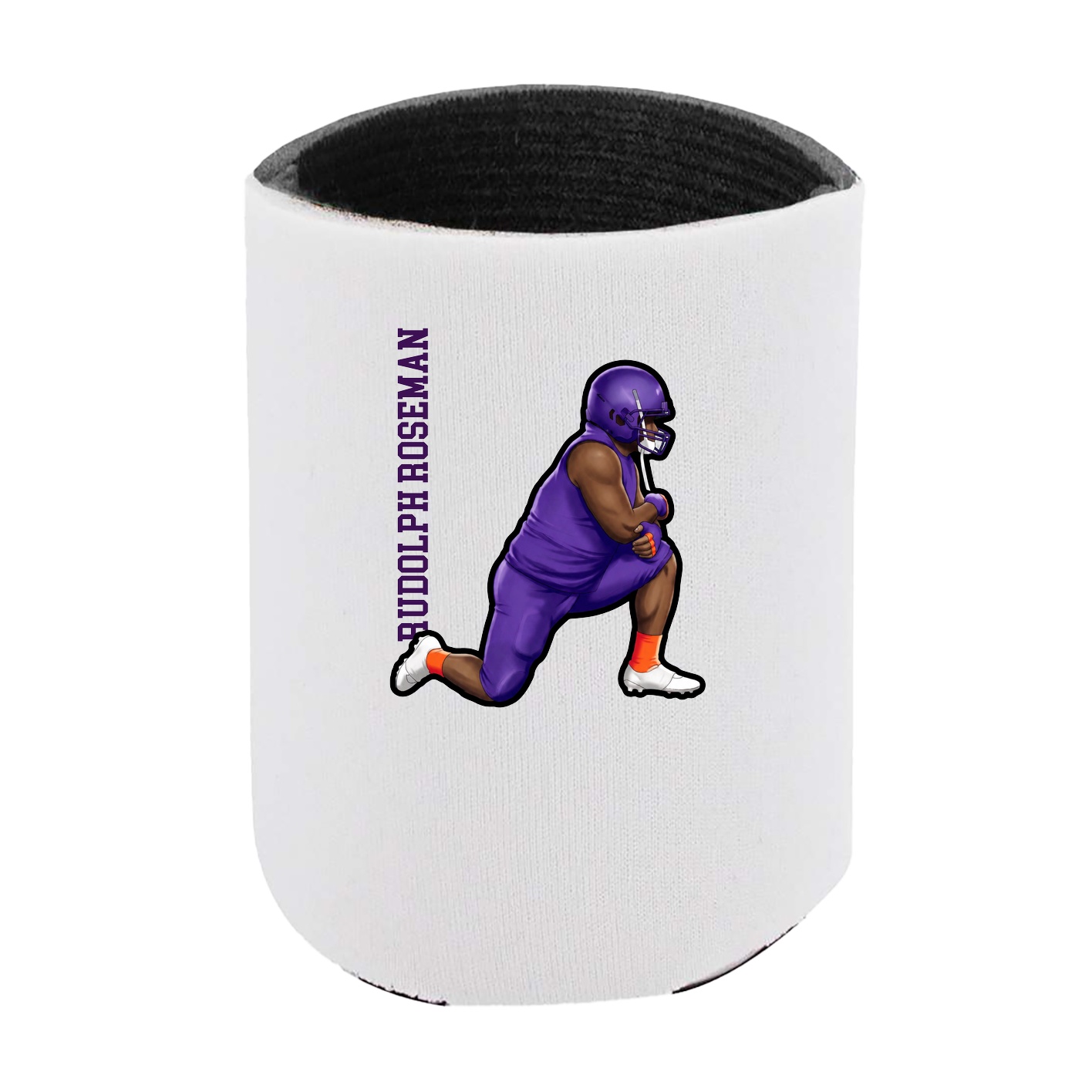 Can Holder — Name Vertical in White