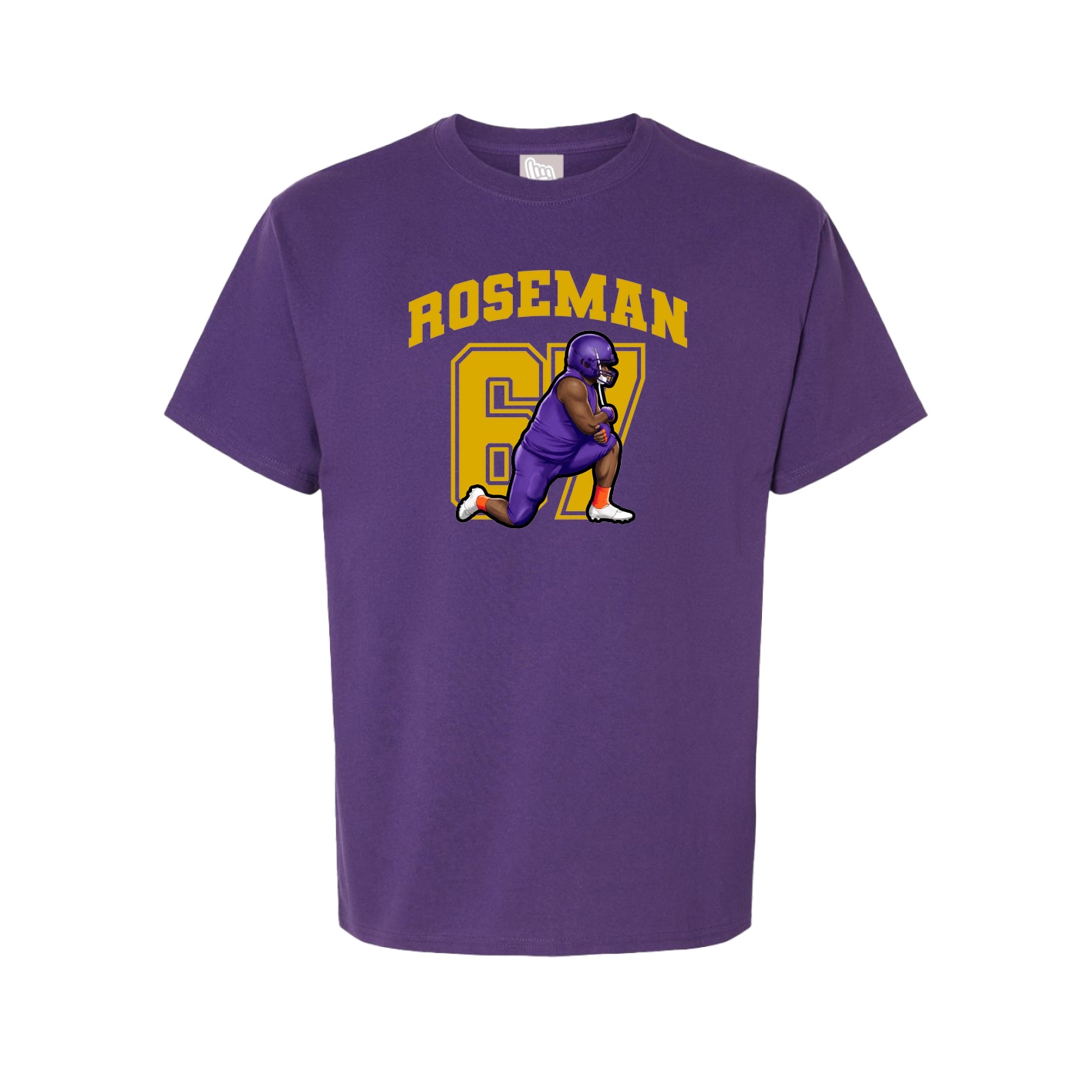 Youth Tee — Number in Purple