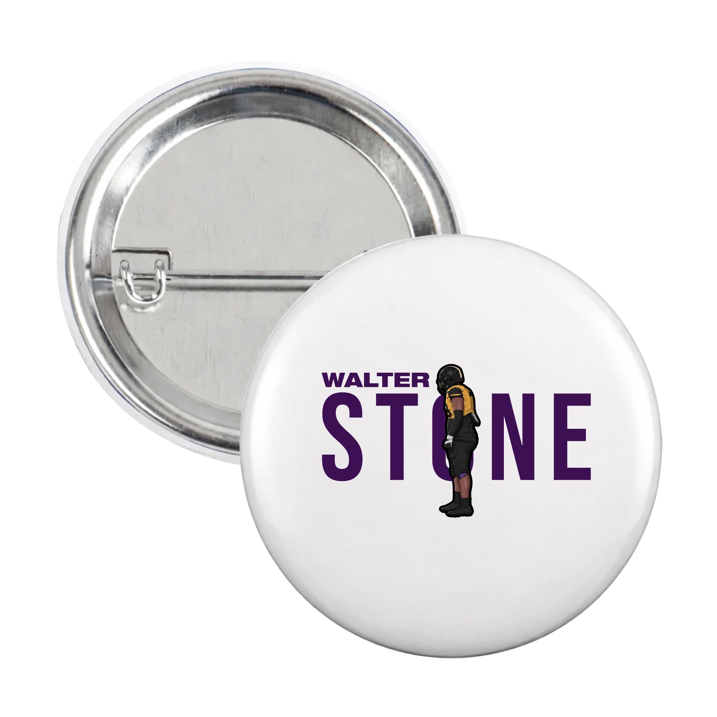 Game Day Button — Player Name in White