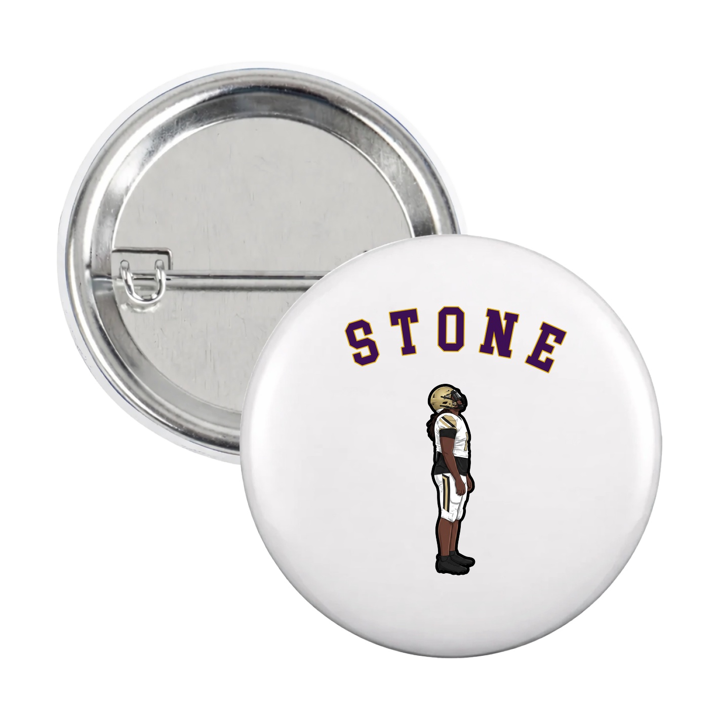 Game Day Button — Shirsey Arch in White