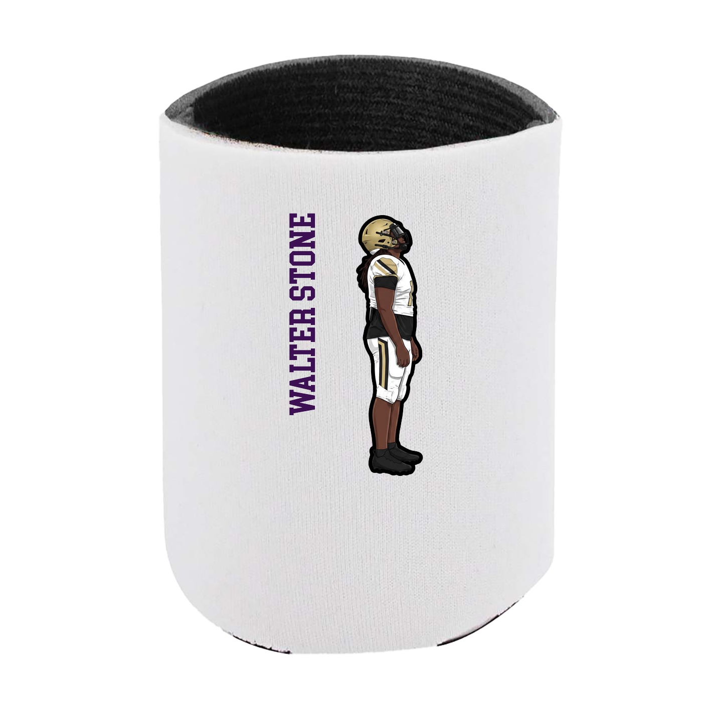 Can Holder — Name Vertical in White