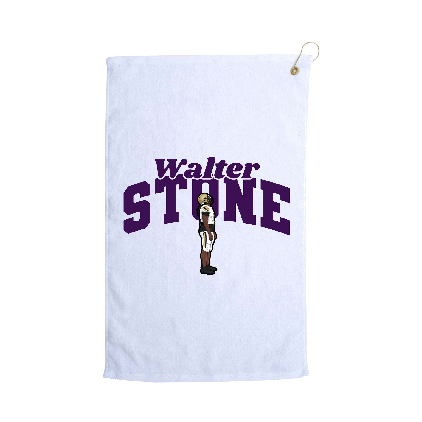Golf Towel — Signature Arch in White
