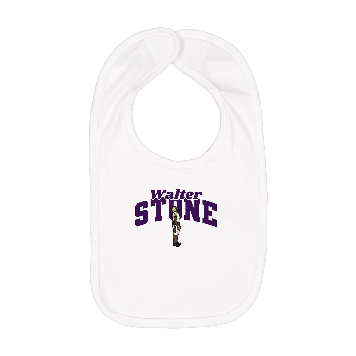 Infant Bib — Signature Arch in White