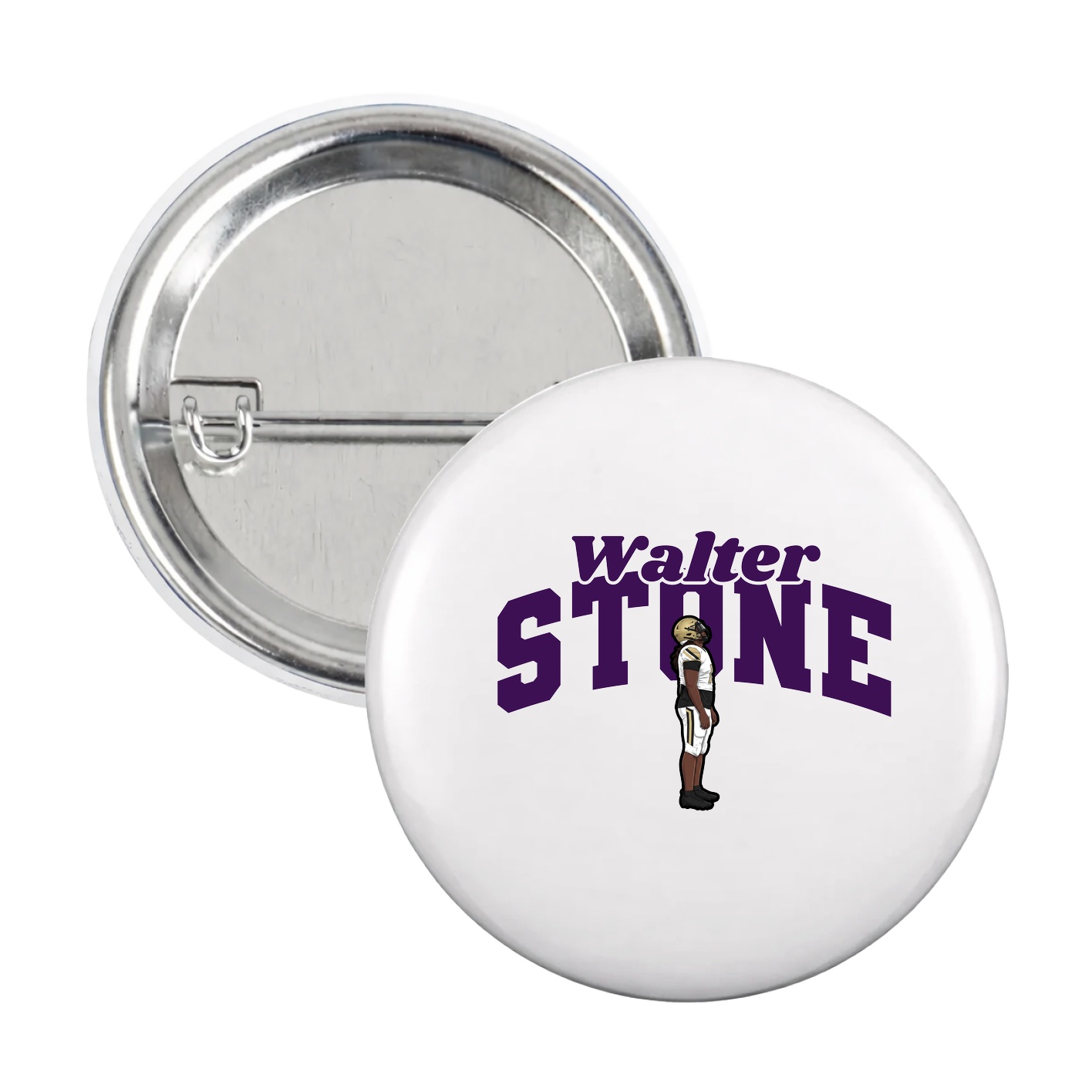 Game Day Button — Signature Arch in White