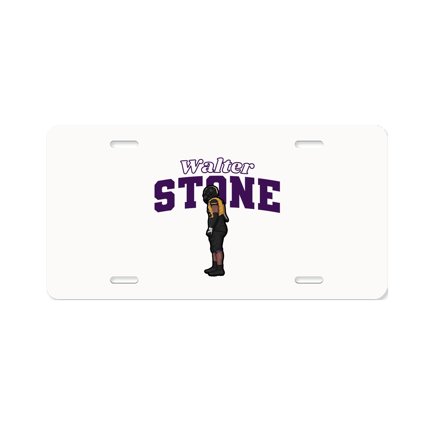 License Plate — Name Arch in Classic