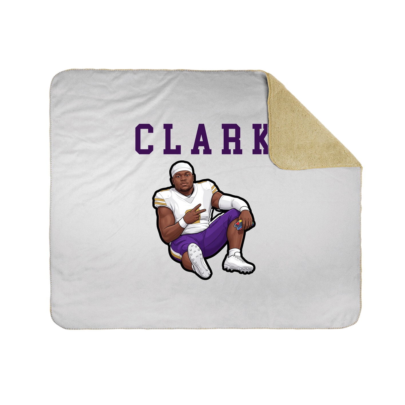 Throw Blanket — Shirsey in White