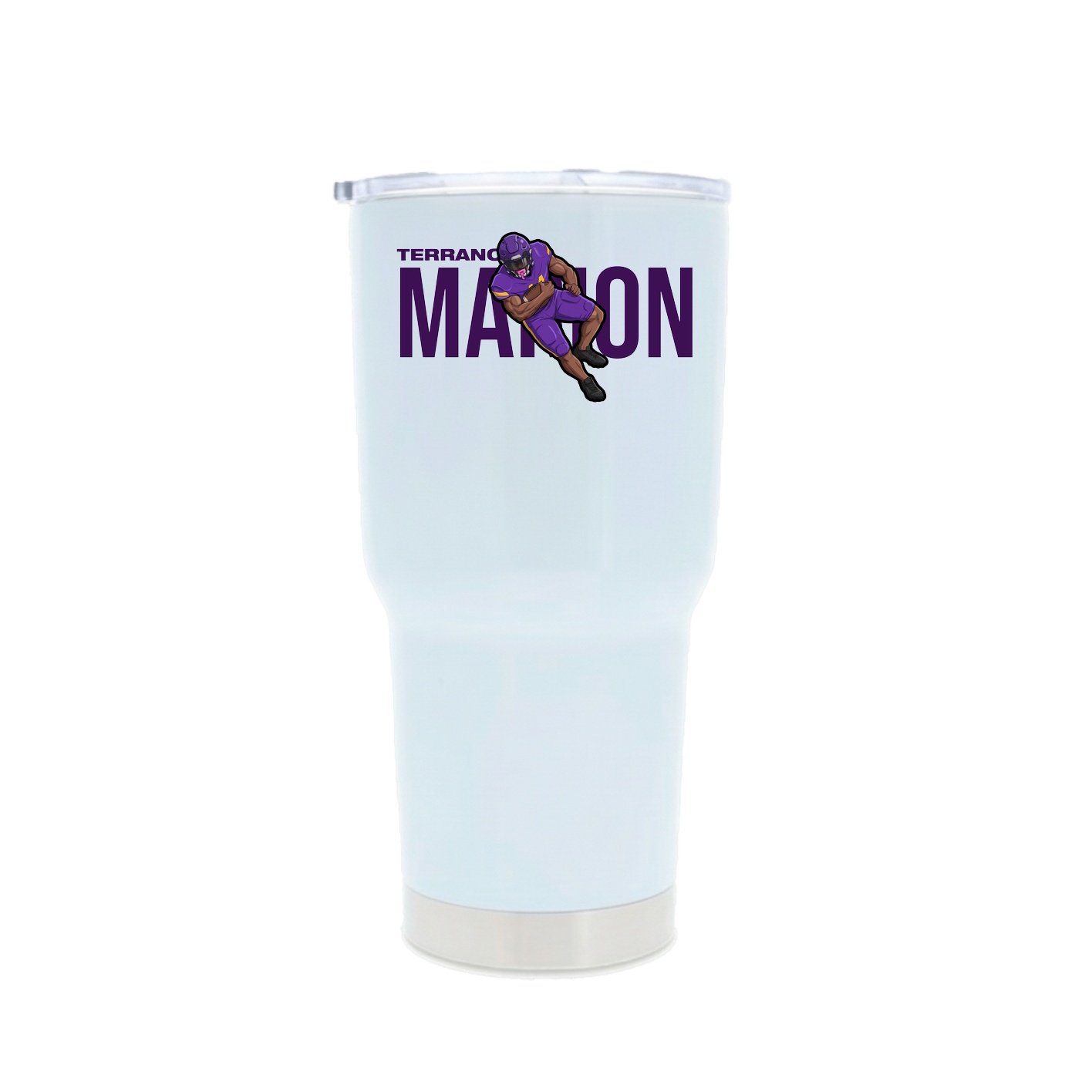 30oz Stainless Steel Tumbler — Player Name in White