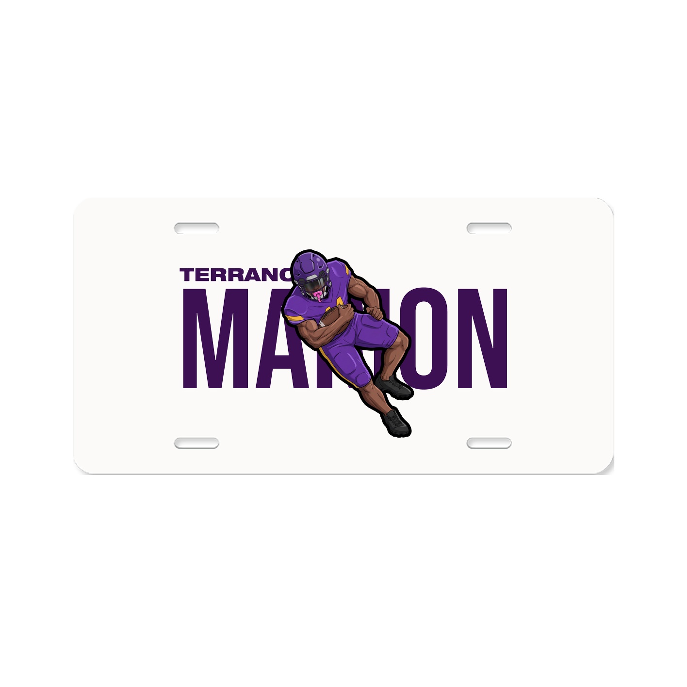 License Plate — Player Name in Classic