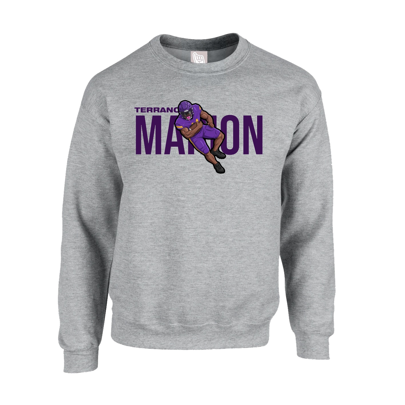 Fleece Crew — Player Name in Grey