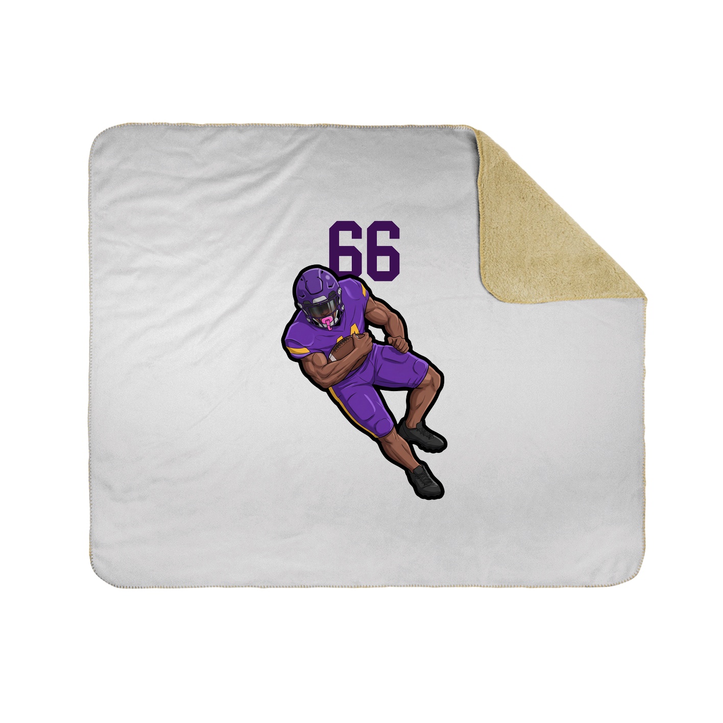 Throw Blanket — Number Top in White