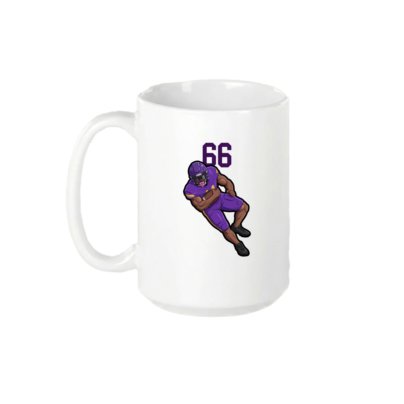15oz Coffee Mug — Number Top in White