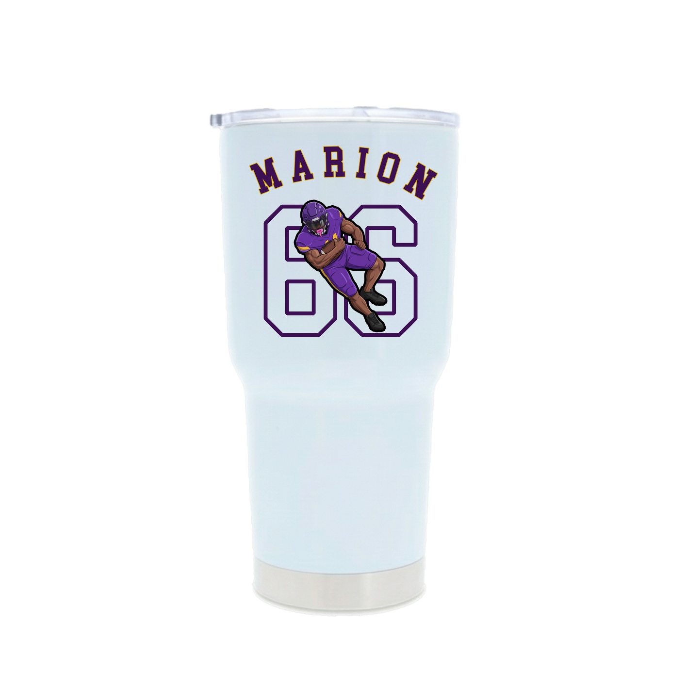 30oz Stainless Steel Tumbler — Shirsey Arch in White