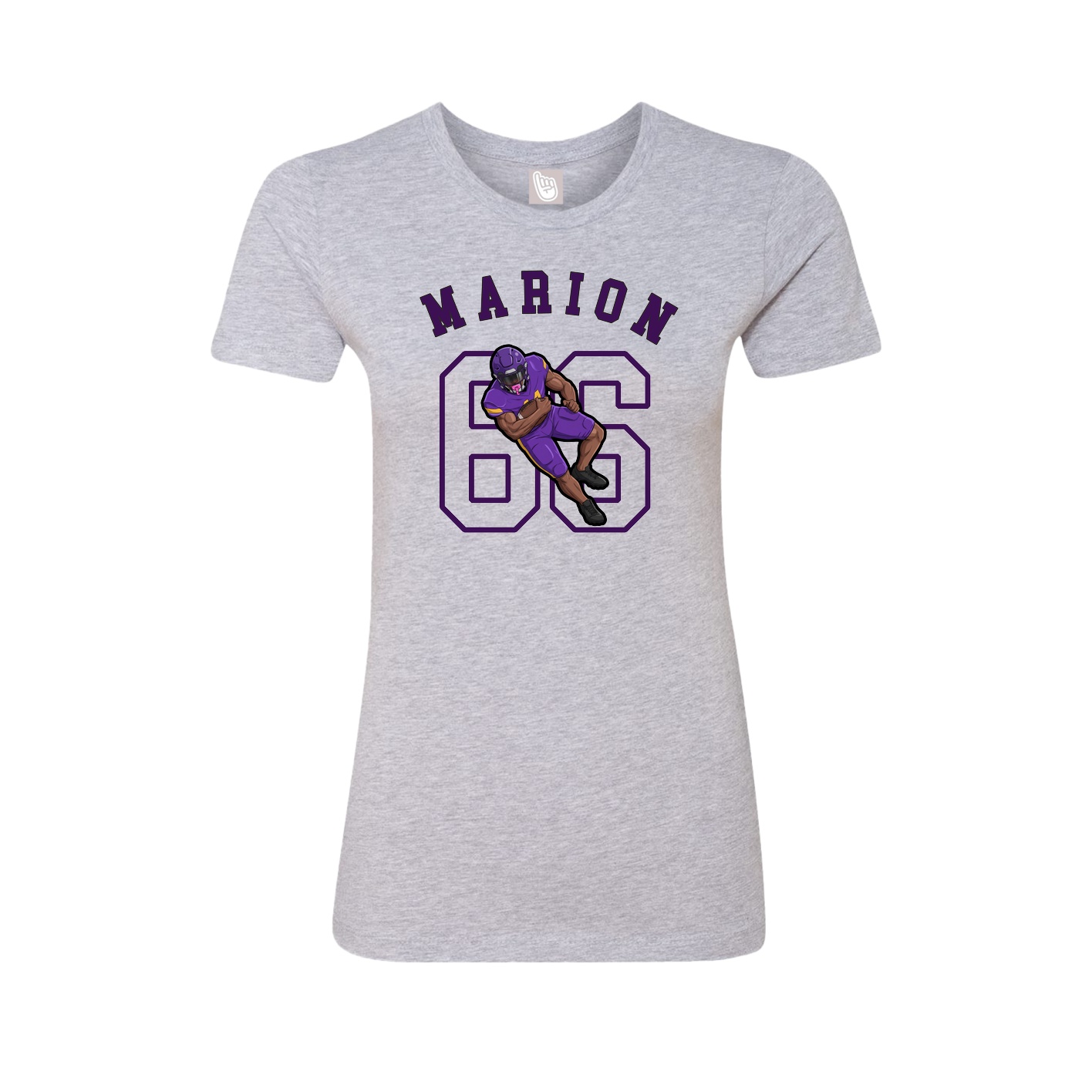 Fitted Women's Tee — Shirsey Arch in Grey