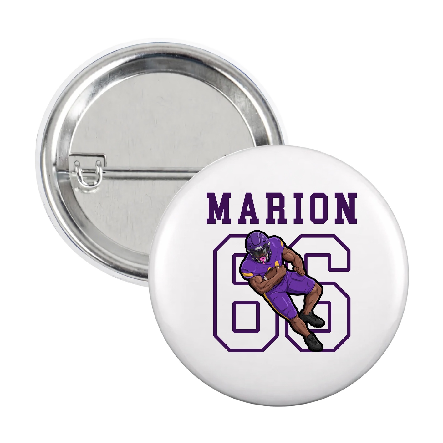 Game Day Button — Shirsey in White