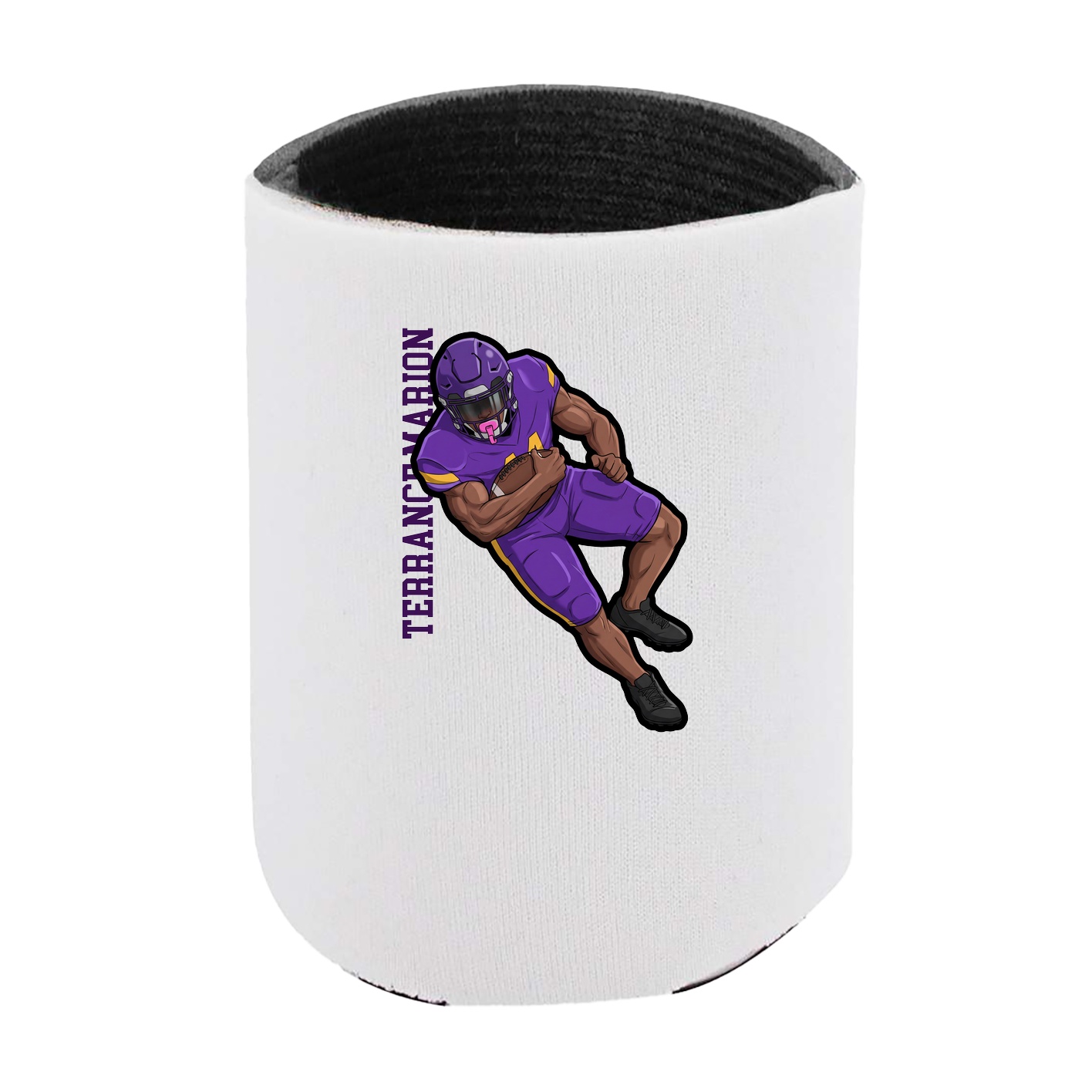 Can Holder — Name Vertical in White