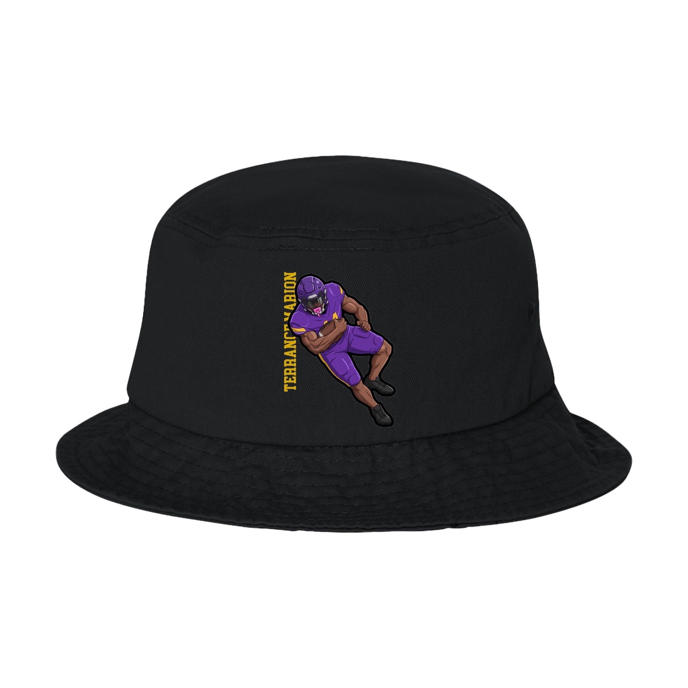 Bucket Cap — Name Vertical in Black
