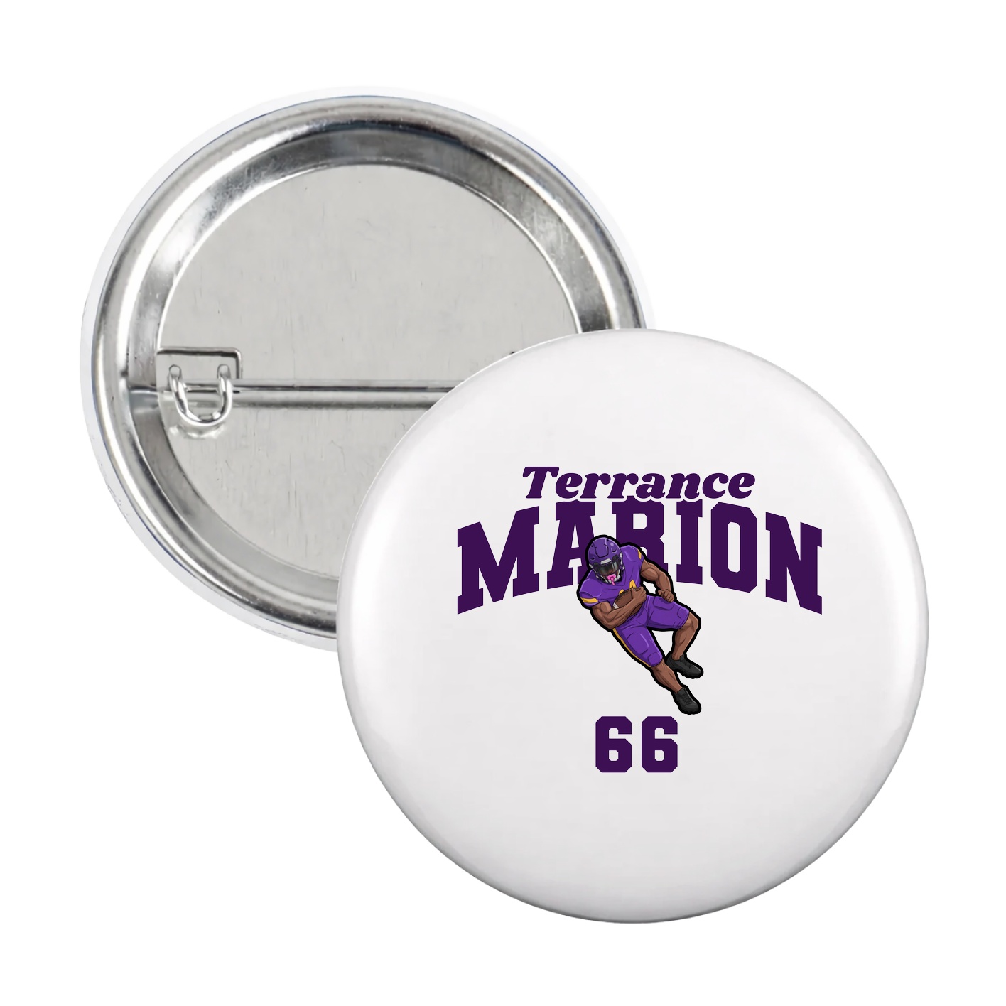 Game Day Button — Signature Arch in White
