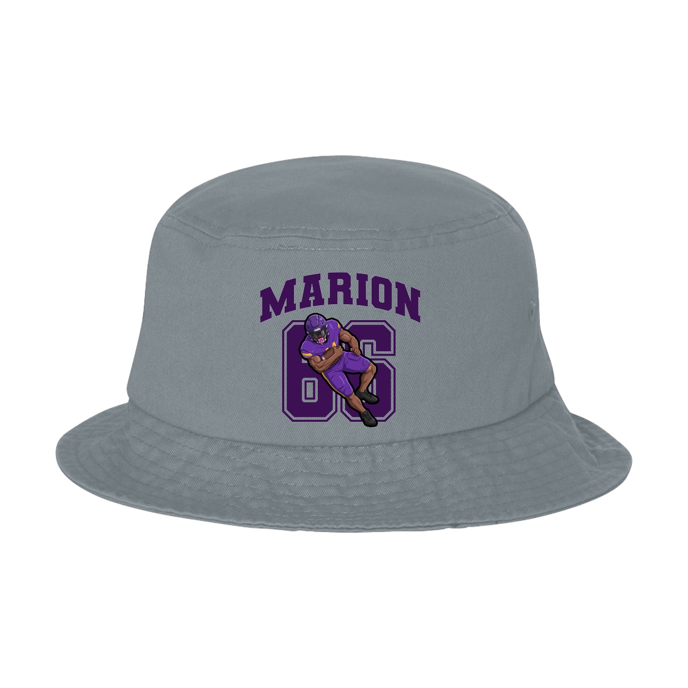 Bucket Cap — Number in Grey