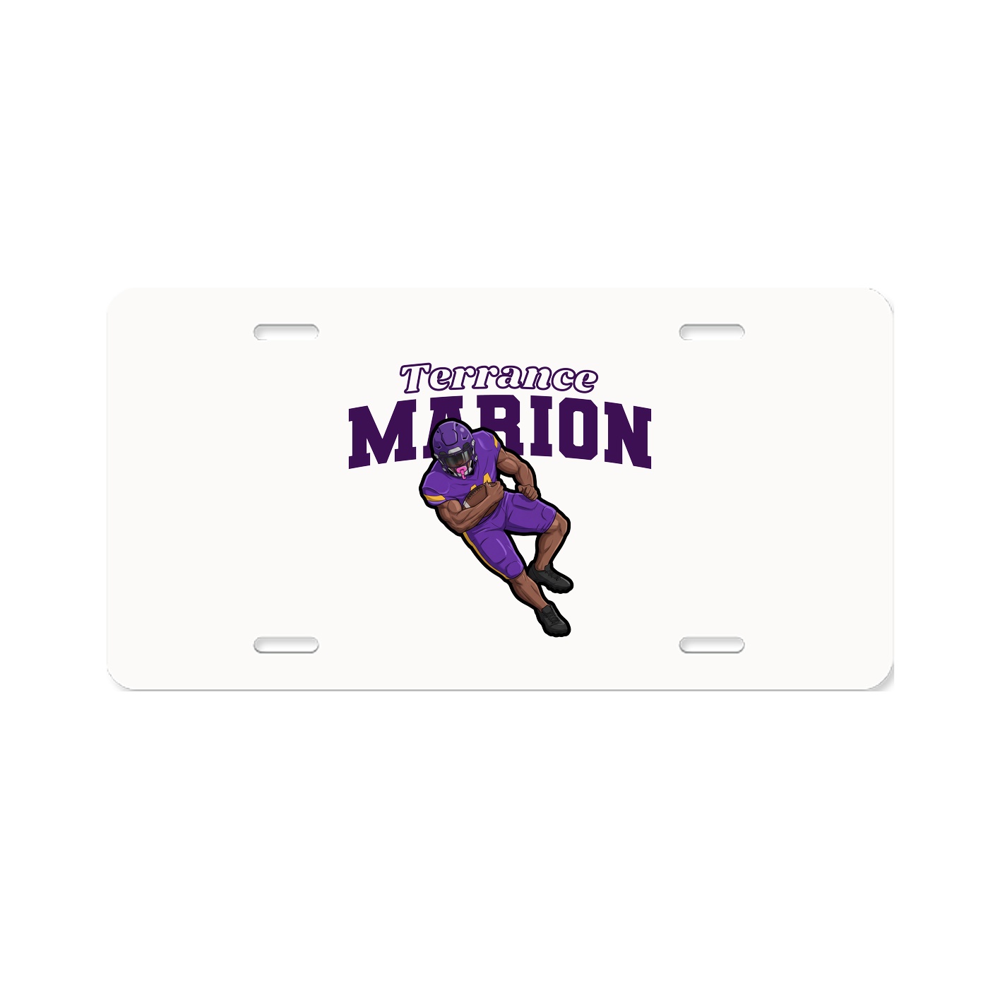 License Plate — Name Arch in Classic