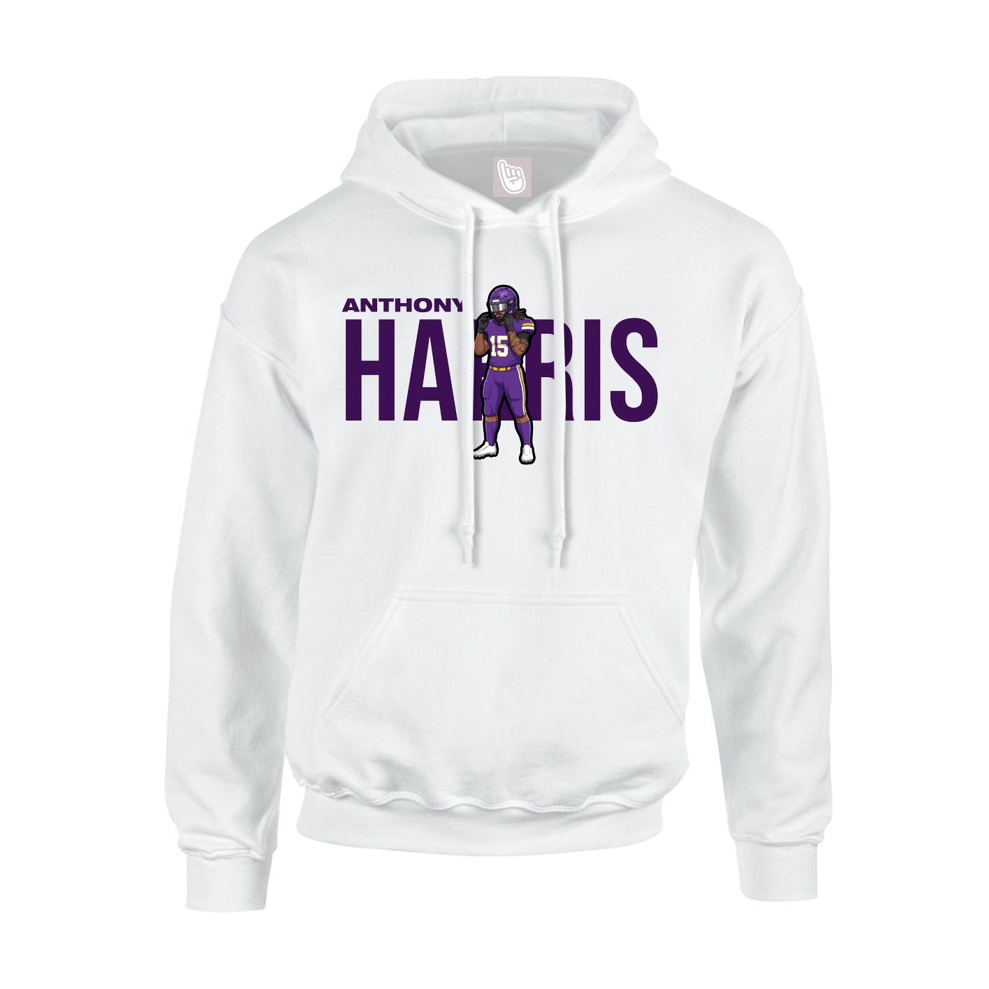 Hoodie — Player Name in White