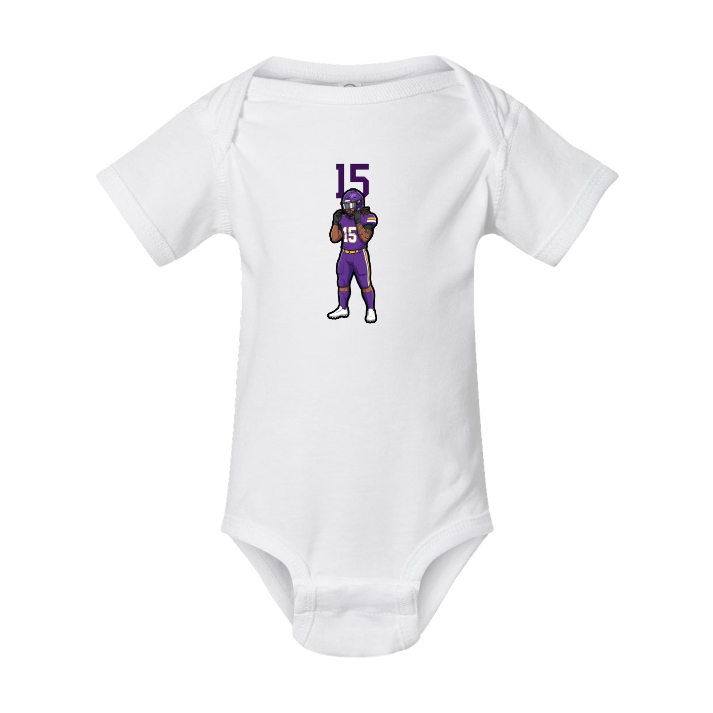 Baby Onesie — Number Top in White