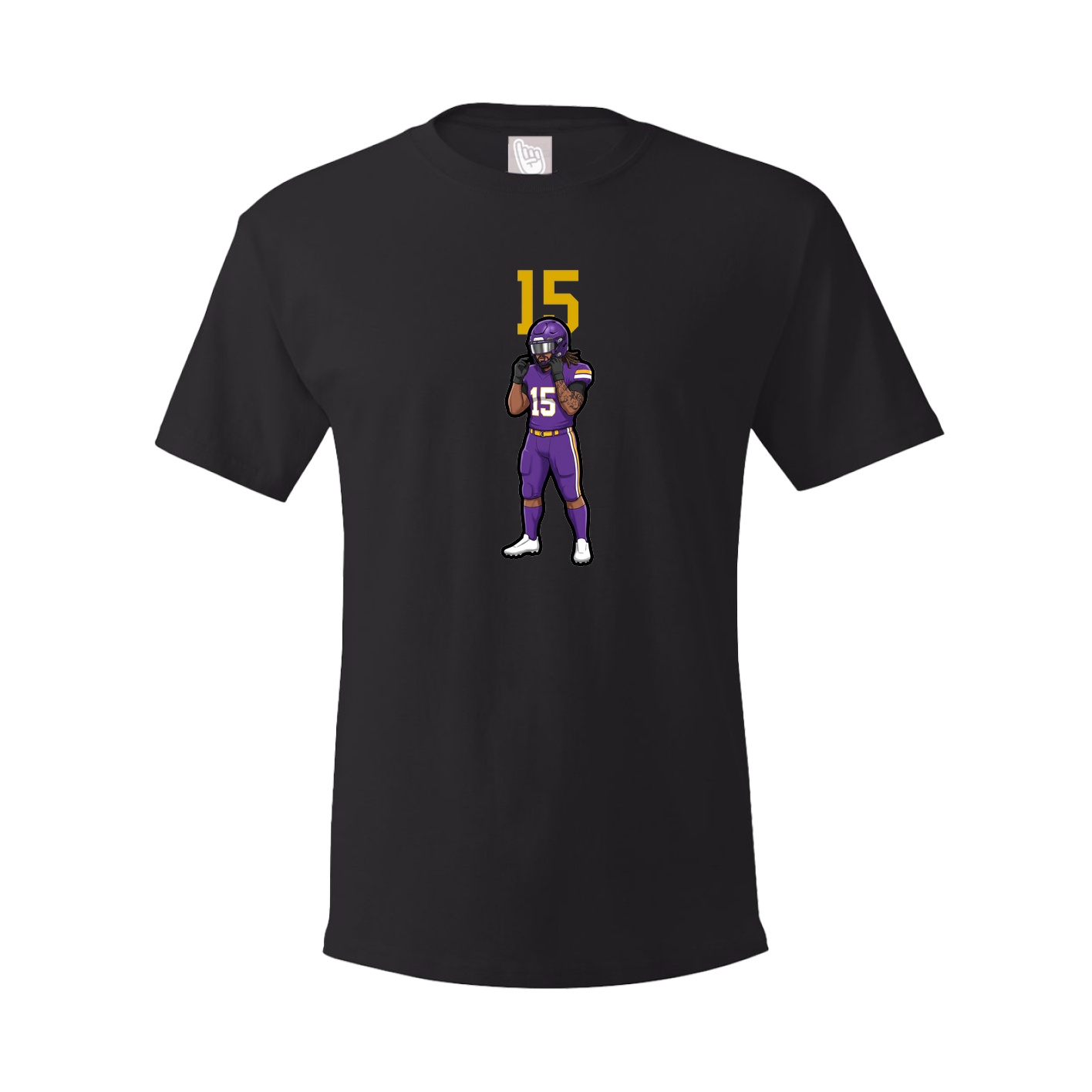 Youth Tee — Number Top in Black