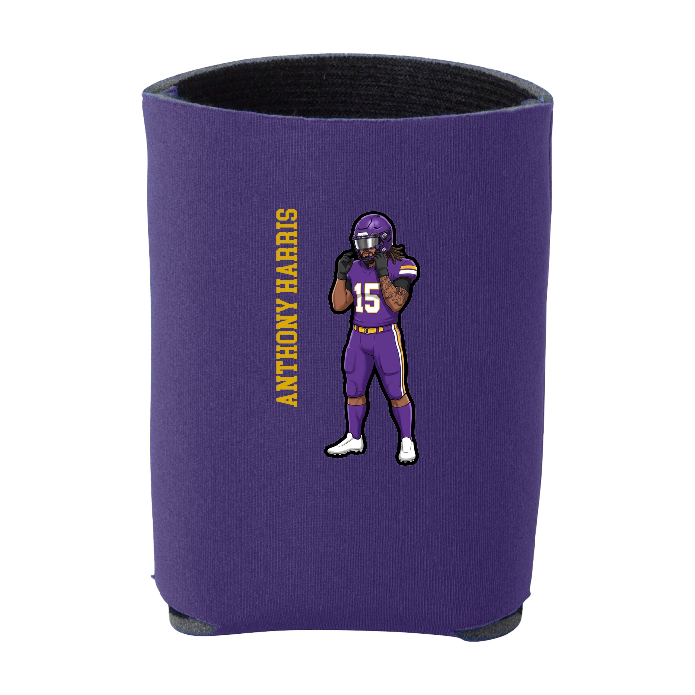 Can Holder — Name Vertical in Purple