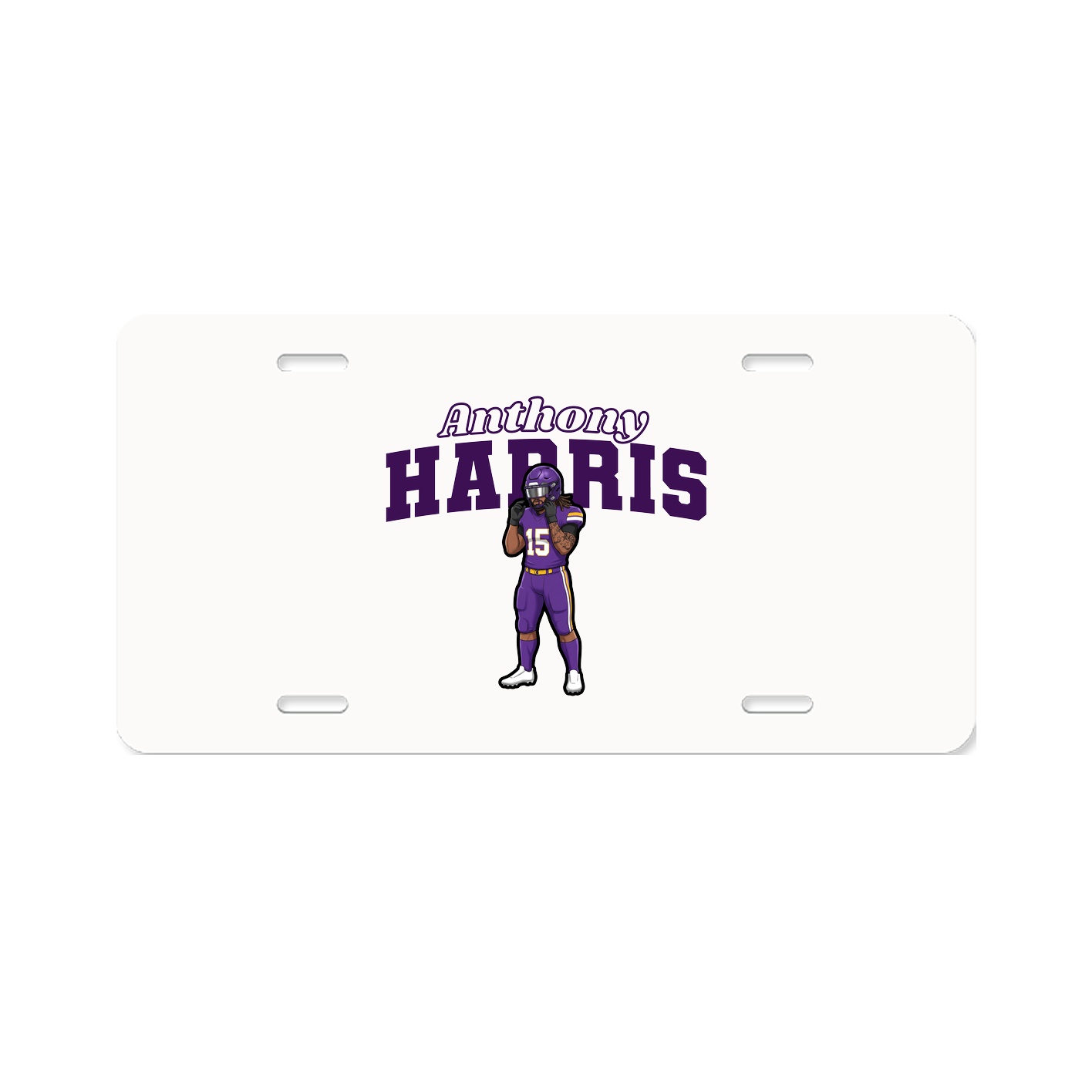 License Plate — Name Arch in Classic