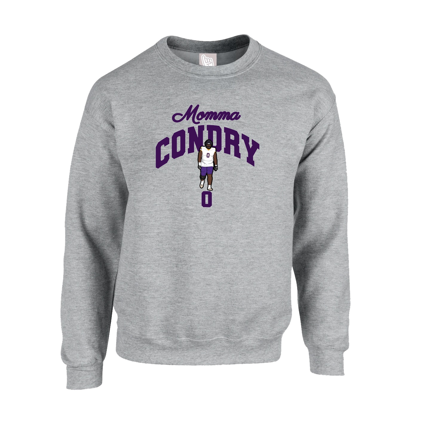 Fleece Crew — Mothers Day Arch in Grey