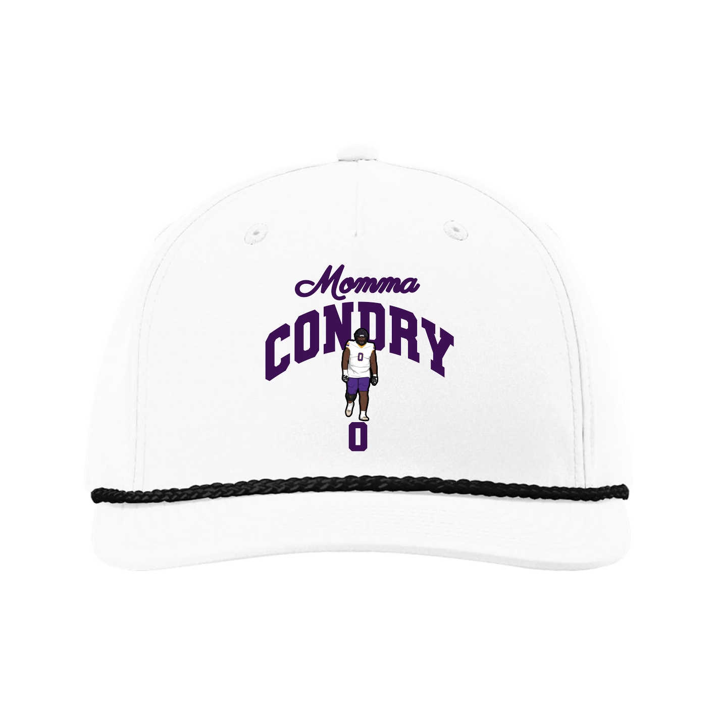 Five-Panel Classic Rope Cap — Mothers Day Arch in White