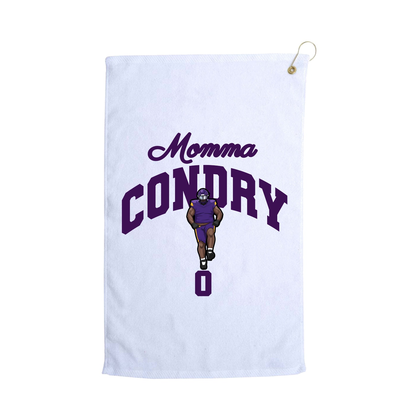 Golf Towel — Mothers Day Arch in White