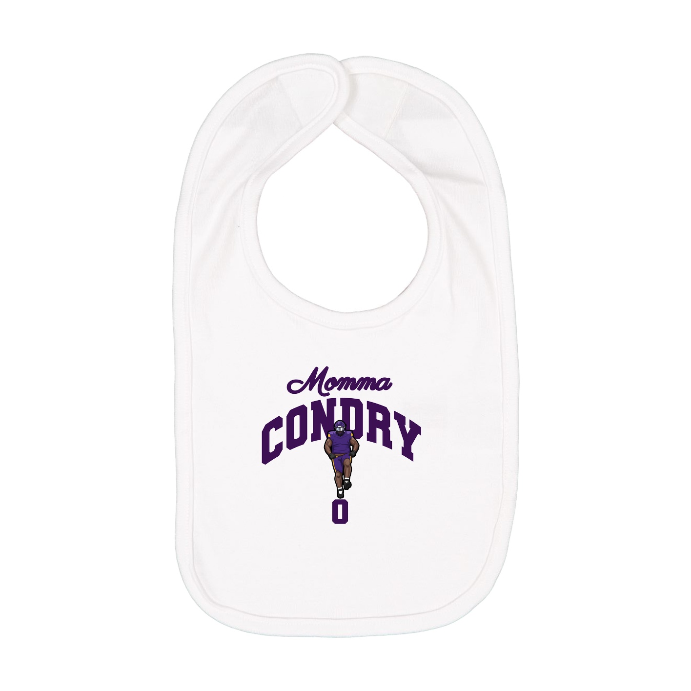 Infant Bib — Mothers Day Arch in White